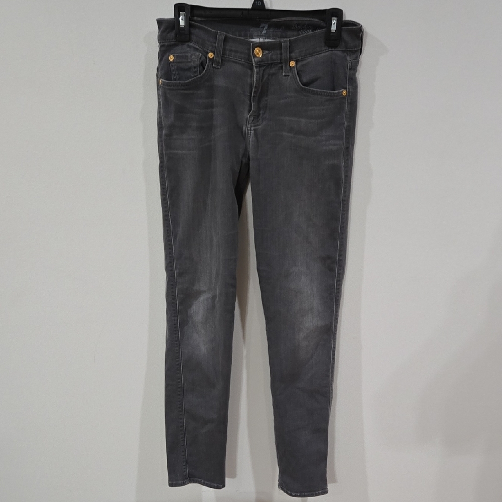 7 For All Mankind Sz 29 Charcoal Gray The Slim Cigarette Jeans